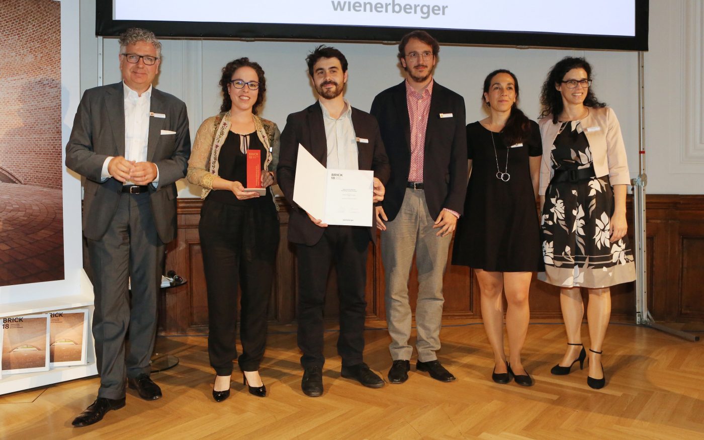 Brick Award Ceremony 2018, Special Prize Winner Building outside the box on stage, Project The old church of Vilanova della Barca ; Laia Renalias, Roger Such, Carles Serrano, Leticia Soriano; Photo: Eric Deron