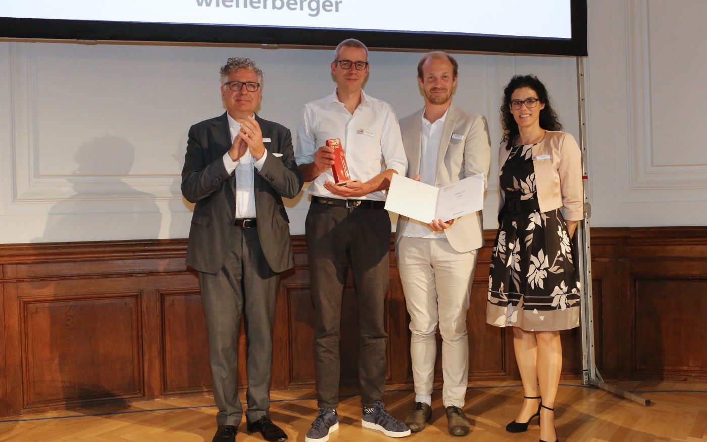 Brick Award Ceremony 2018, Category Winner Feeling at home on stage, Project Atlas House; Job Floris, Sandor Naus,; Photo: Eric Deron